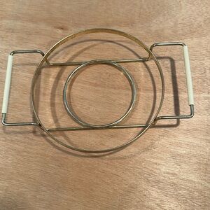 1960/1970’s Vintage Gold Metal Pot or Bowl Holder